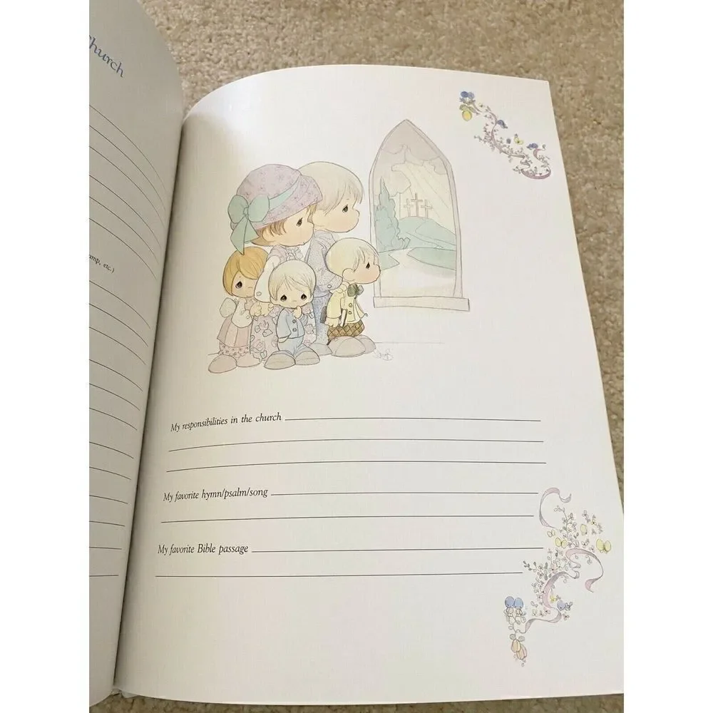 Precious Moments Grandmothers Journal Keepsake Book NEW 1990 Family History